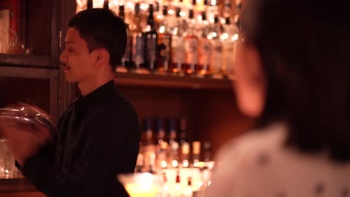 bartender shaking shaker