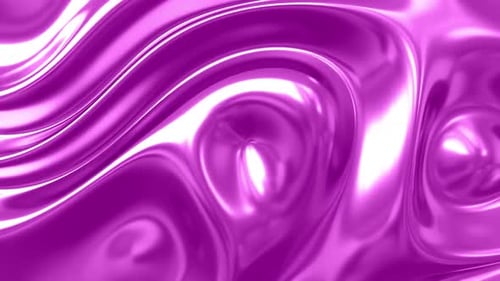 Iridescent Crome Pink Wavy Abstract Background