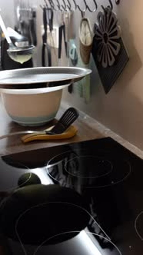 Pancake Batter Being Poured onto a Pan