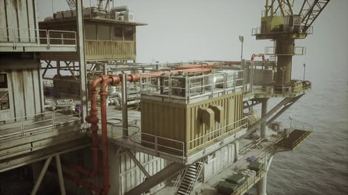 Calm Ocean Background Showcasing Engineering and Safety Checks