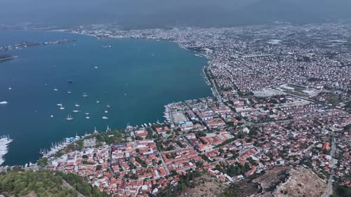 The Whole Fethiye Bay From Above, Turkey