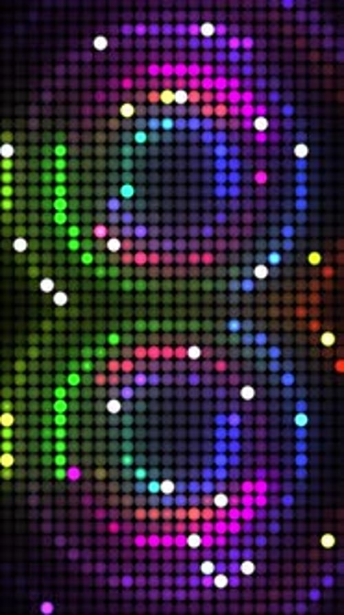 Dynamic Rainbow Dot Matrix Motion Background