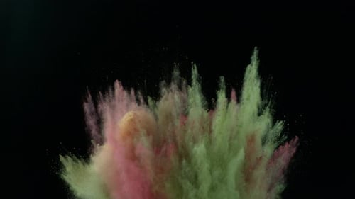 Gewürzexplosion in Pulverform in Super. mit Phantom Flex