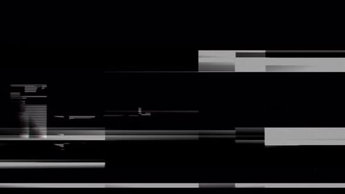 Corruption Collection: un fondo negro digital con un efecto de transición rápido y defectuoso