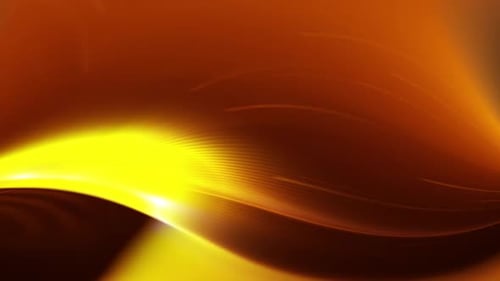 Abstract Fluid Golden Light Waves Motion Background