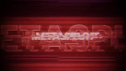 Digital Glitch Text Reveal with Scanlines
