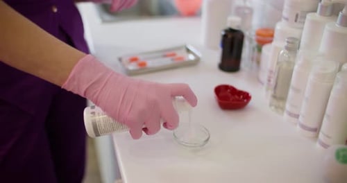 Squeezing Gel Skin Care Hand Cosmetic Procedure