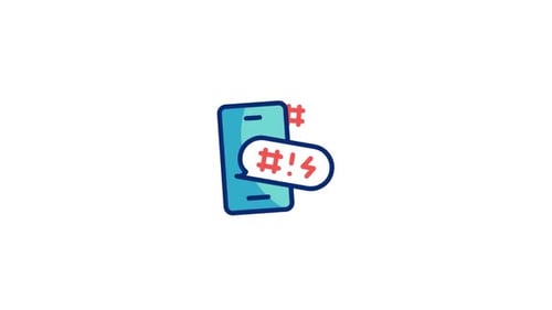 Animiertes Cybermobbing-Symbol