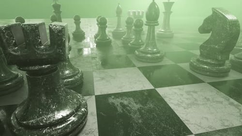 Animación de fondo 3D de piezas de ajedrez 5