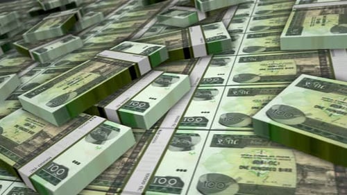 Ethiopia Birr money banknote pack loop