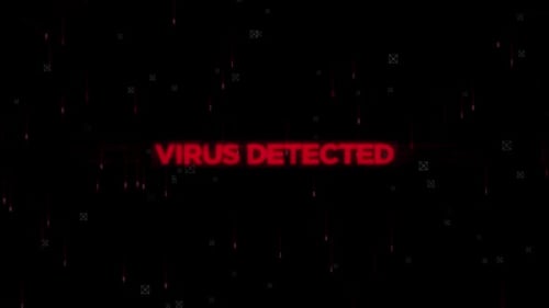 Digital Glitch Logo Reveal with Data Grid Animation