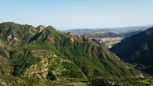 Mountain Shapes On A Sunny Summer Day