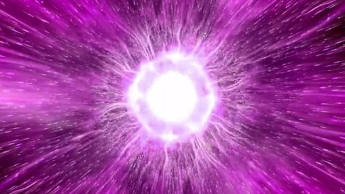 Dynamic Purple Energy Tunnel Hyperspace Loop Background