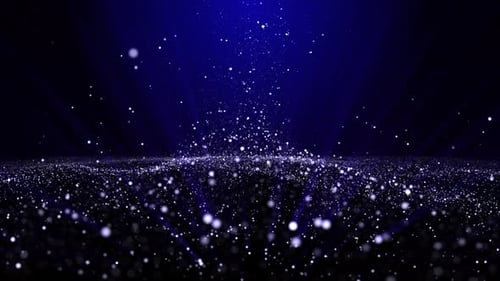 Blue Particles Background Loop