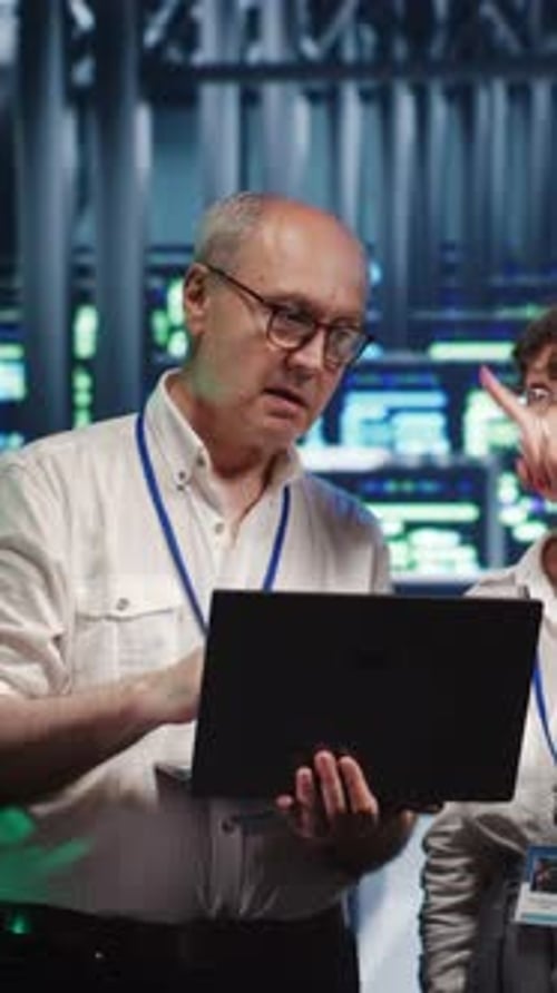 Vertical Repairmen Crosschecking Server Parts