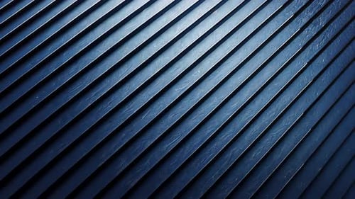 Dark blue diagonal slatted surface