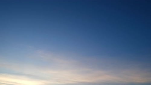 4K : Breathtaking sky time lapse of colorful sunset clouds