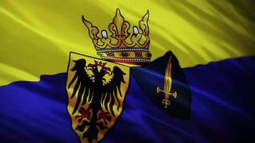 Agitation du drapeau d'Essen - Allemagne