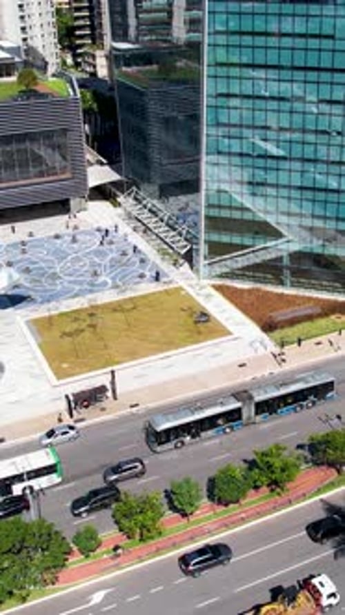 Avenida Faria Lima, cartão postal do centro da cidade de São Paulo, Brasil.