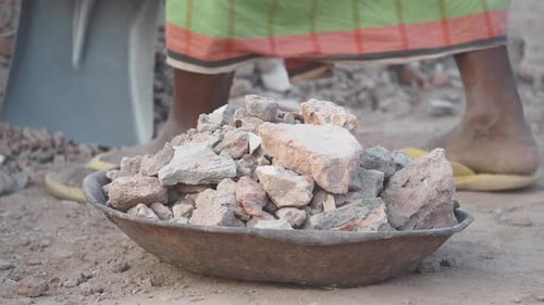 Loading Rock and Brick in a Rural Setting