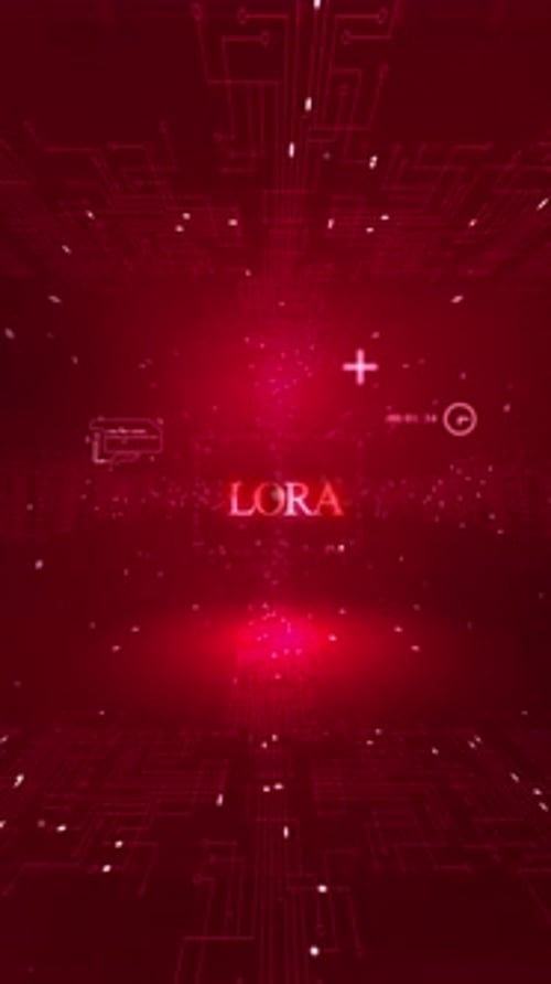 Lora Words In Ai On Digital Background