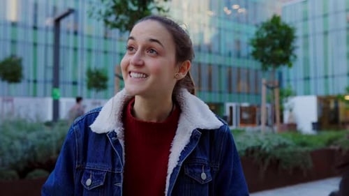 Three Diverse Student Friends Hanging Out While Standing at College Campus