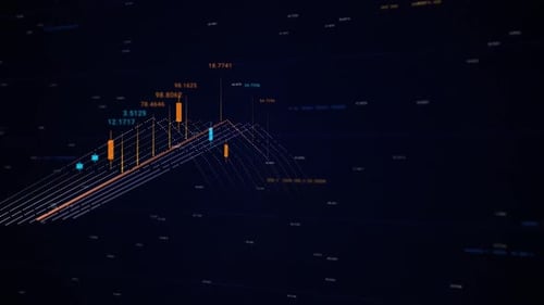 Candle Graph Chart Of Bitcoin Crypto Currency