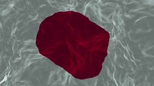Abstract Fluid Red Organic Shape Seamless Loop Animation