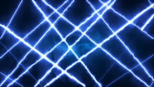 Líneas de energía abstractas brillantes multicolores, fondo mágico y brillante, Vídeo 4k, 60 fps