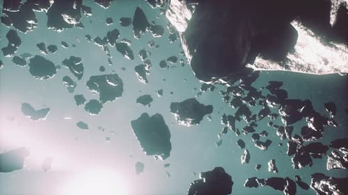 Futuristic 3D Space Travel Through an Asteroid Field