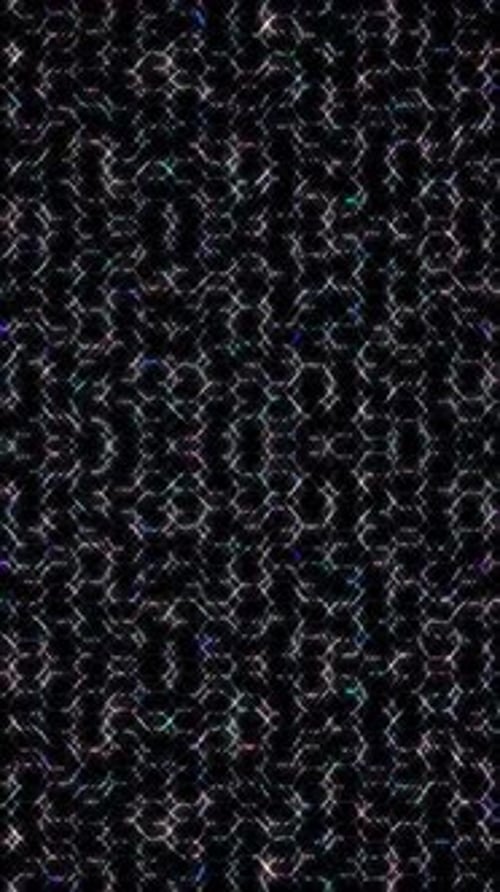 Abstract Glitch Hexagon Grid Digital Background