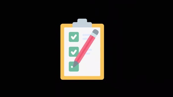 Animated Clipboard Checklist with Pencil Completing Tasks Icon ...