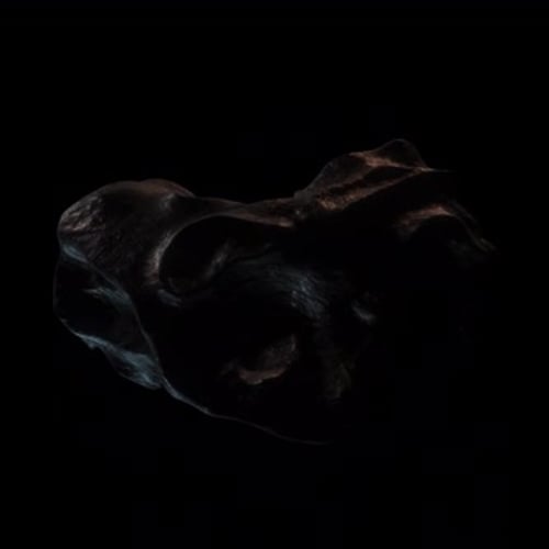 Abstract Dark Space Rock Rotation