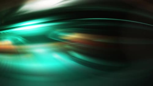 Slow motion abstract blurry flickers on dark background