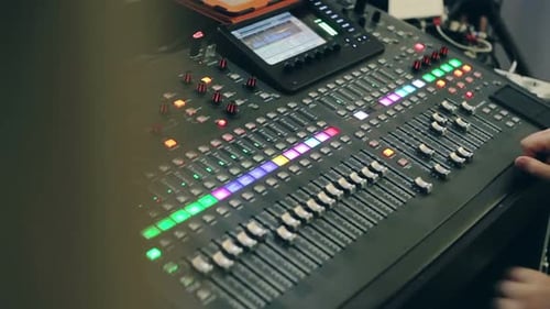 Proffesional Sound Engineer for Sound Mixer Console