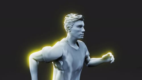 4K Konzeptanimation eines Läufers