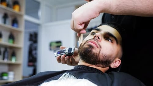 Stylischer Barbershop