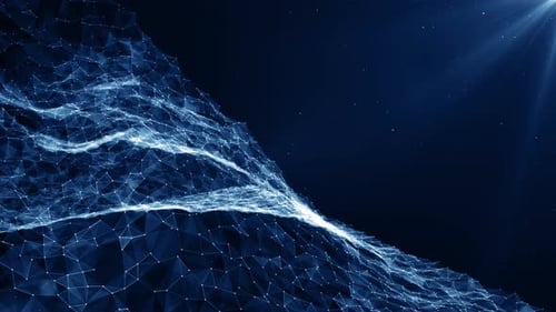 Blue Digital Plexus Network Abstract Background