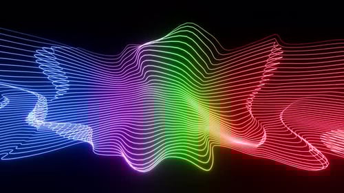Classic Waves Equalizer Vj Loop Animation Background