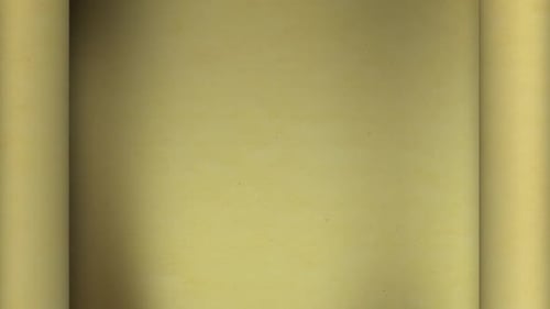 Animated Aged Parchment Scroll Revealing Background Loop