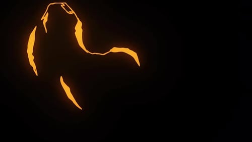 Abstract Glowing Energy Crack Reveal