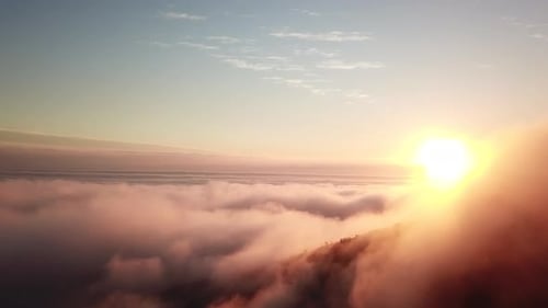 4k video footage of the sun above the clouds