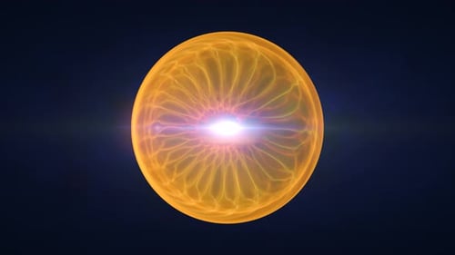 Pulsating Energy Core Sphere Abstract Animation