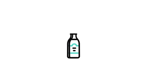 Animated Bottle Icons Pack with Flat Design Style