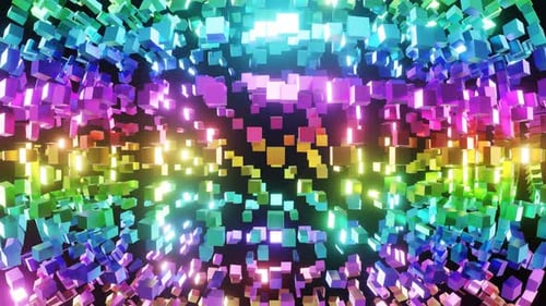 4K Abstract Geometry Animation | Futuristic Digital Technology Background Loop