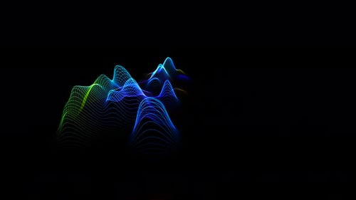 Dynamic Colorful Abstract Wave Lines Background Animation