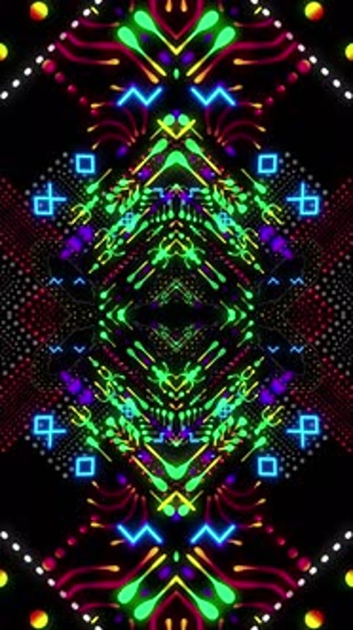 Glowing Neon Vertical Background 2