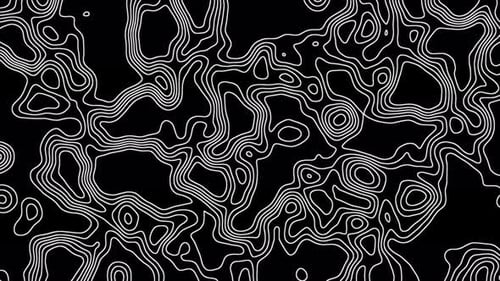 White Lines Background Loop 4K