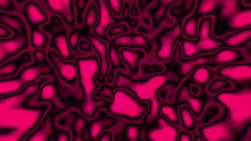 Abstract Fluid Magenta Liquid Background with Halftone Dots