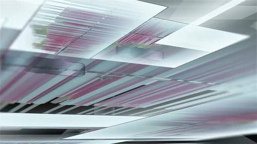 Blocks and Cubes Shattering 3D Rendering